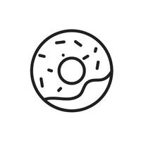 Donuts Symbol Vektor Design Vorlagen einfach