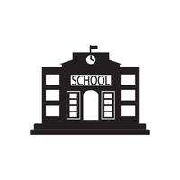 Schule Gebäude von Schule Haus Symbol Vektor Design Vorlage