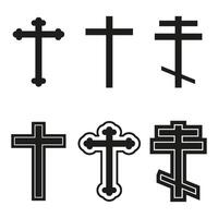 prüfen Kennzeichen von Kreuz Symbol Vektor Design Vorlagen