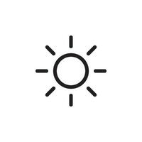 Sonne Symbol Vektor Design Vorlage