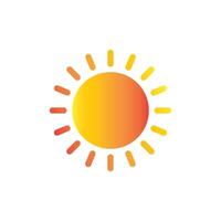 Sonne Symbol Vektor Design Vorlage