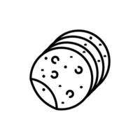 tortilla ikon vektor design mallar