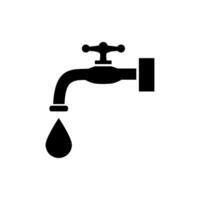 Wasser Wasserhahn Symbol Vektor Design Vorlagen