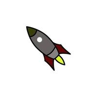 Rakete Symbol Design Vektor Vorlage