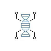 Biotechnologie Konzept Linie Symbol. einfach Element Illustration. Biotechnologie Konzept Gliederung Symbol Design. vektor