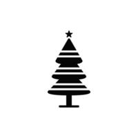 Weihnachten Fichte Kiefer Symbol Vektor Design Vorlage