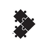 Puzzle-Icon-Vektor-Design-Vorlage vektor