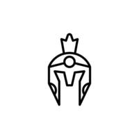 spartanisch Krieger Helm Symbol Vektor Design Vorlagen