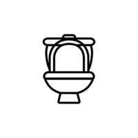 Toilette Symbol Vektor Design Vorlage