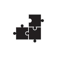 Puzzle-Icon-Vektor-Design-Vorlage vektor