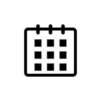 Kalender-Icon-Vektor-Design-Vorlage vektor