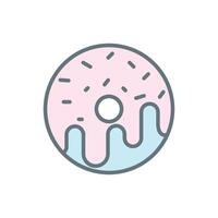 Donuts Symbol Vektor Design Vorlagen einfach