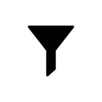 Filter und Trichter Symbol Vektor Design Vorlage