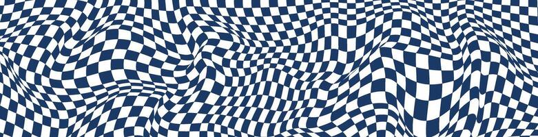 sömlös checker mönster med svart och vit rutor, skapande schack styrelse textur. abstrakt geometrisk bakgrund, . platt vektor illustration