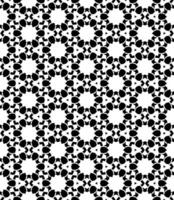nahtloses abstraktes Schwarzweiss-Muster. Hintergrund und Hintergrund. Ziermuster in Graustufen. vektor
