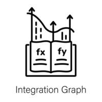 modisch Integration Graph vektor
