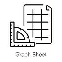 modisch Graph Blatt vektor