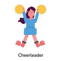 modisch Cheerleader Konzepte vektor