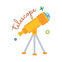 trendiga teleskopkoncept vektor