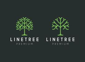 organisk träd natur symboler. träd gren med löv tecken. naturlig växt design element emblem. vektor illustration.
