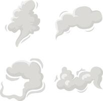 Karikatur Rauch Wolke Symbol Satz. zum Comic Element. Wolken Explosion vektor