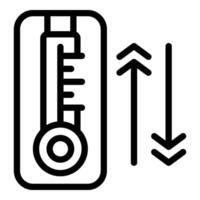 Gerät Spinner Symbol Gliederung Vektor. Koch Vogel Luft vektor