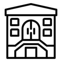 Kapelle Haus Symbol Gliederung Vektor. Bern Stadt vektor