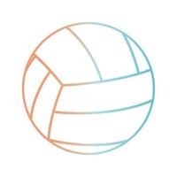 boll av volleyboll gradient stilikon vektor design