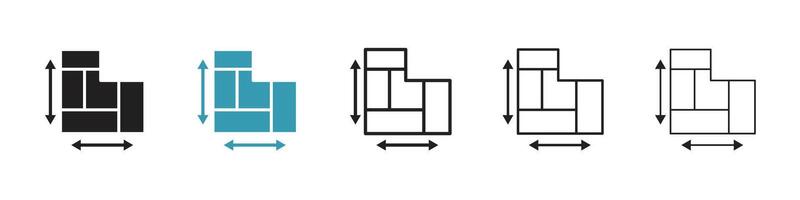 Haus planen Symbol vektor