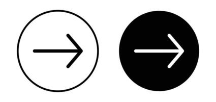 Rechtspfeilsymbol vektor