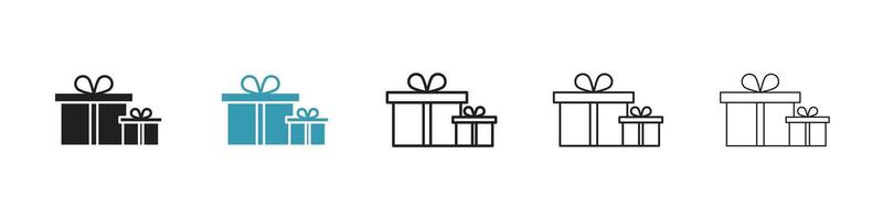 Symbol für Geschenkboxen vektor