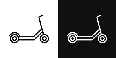 Roller Fahrrad Symbol vektor