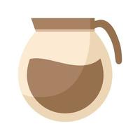 kaffeburk ikon i vit bakgrund vektor