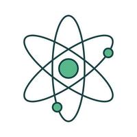 grön atom design vektor