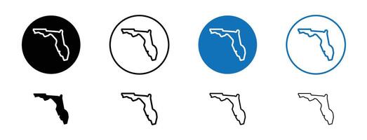 Florida Karte Symbol vektor