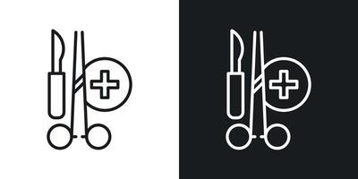 Chirurgie-Vektor-Symbol vektor