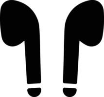 Hand frei eben Symbol. Kopfhörer kabellos Kopfhörer Symbol. Headset Silhouette. Hand frei. vektor