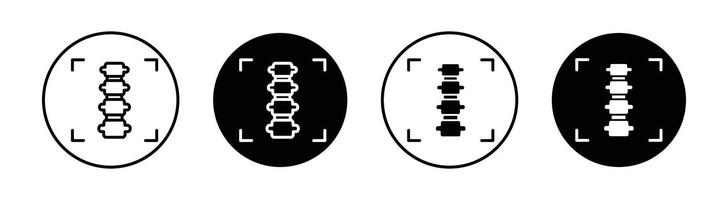 Körper Rücken Scan Symbol vektor