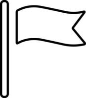 Flagge Stift Symbol. leeren schwarz Flagge Symbol. Linie Vektor Illustration. winken Flagge Symbol. Wimpel Symbol im Glyphe. schwarz Wimpel Banner. Ort Karte Kennzeichen Zeiger.