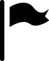 Flagge Stift Symbol. leeren schwarz Flagge Symbol. eben Vektor Illustration. winken Flagge Symbol. Wimpel Symbol im Glyphe. schwarz Wimpel Banner. Ort Karte Kennzeichen Zeiger.