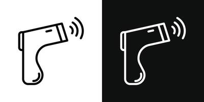 kontaktlos Infrarot Thermometer Symbol vektor