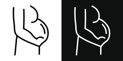 Schwangerschaft Komplikationen Symbol vektor