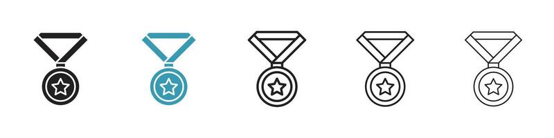sport medalj ikon vektor