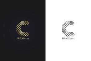 einzigartig Brief c Logo Design Luxus Initiale Monogramm kreativ Kalligraphie Design Brief c vektor