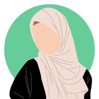 Illustration von schön Muslim Mädchen im Hijab vektor