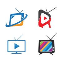de illustration av TV logotyp vektor