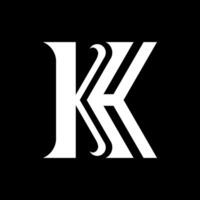 brev k monogram ikon logotyp design vektor