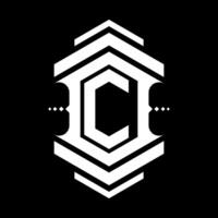 brev c monogram ikon logotyp design vektor