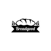 Bra bröd ikon logotyp design vektor