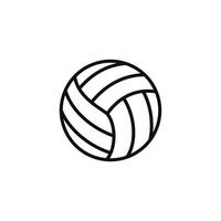 Volleyball Linie Symbol isoliert auf Weiß Hintergrund vektor